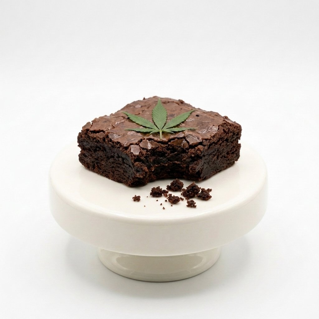 Space Brownie, angebissen